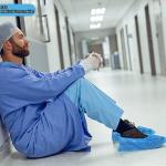 S&J Blue Plastic Protective Shoe Covers SBPP CPE Plastic Protective Foot Covers