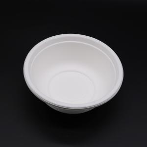 Wholesale Bowls Dinnerware Type and Disposable Stocked Eco-Friendly Feature Biodegradable Sugarcane Bagasse Soup Bowl from china suppliers