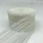 Lingerie Bra Polyester Elastic Stretch Jacquard Eyelash Lace Trimming