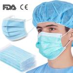 White list S&J Factory CE approved China medical mask supplier Type IIR 3ply