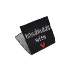 Custom Garment Heat Cut Clothing Woven Label For Clothes Neck In Satin