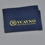 High density center fold sew-on garment woven label tag for clothing patch with