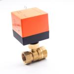 Durable AC220V Brass Water Valve , Automatic Electronic Motorized Ball Valve