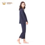 Rayon Polyester Spandex Custom Womens Clothing , Plus Size Ladies Pajamas Sets