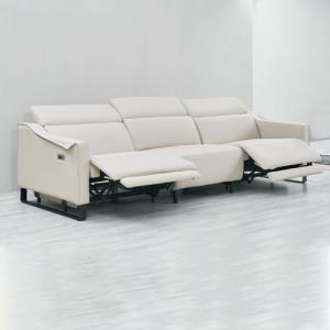 Wholesale Modern Minimalist First Layer Cowhide Living Room Sofa Armrest Creative Design Leather Functional Sofa from china suppliers
