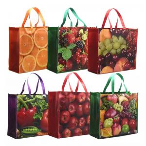 China Non Woven Foldable Shopping Bag PP Nonwoven Reusable Large Tote Grocery Bags Non-Woven on sale