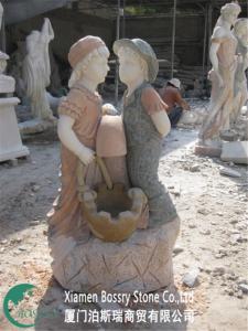 Wholesale natural stone Statue water fountain for landscaping from china suppliers