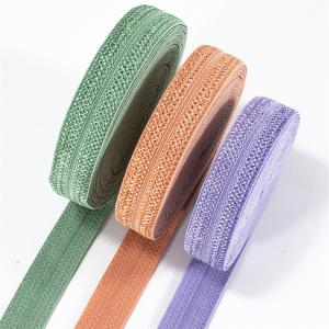 Wholesale 15mm 1/2 double-fold bias ribbon binding tape sewing fold over elastic band for Hair Ties Headband from china suppliers
