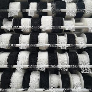 Wholesale White And Black Lace Border Lace Trim Embroidery Fabric from china suppliers