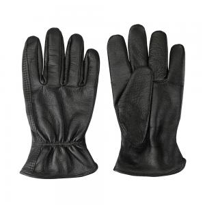 Wholesale Hot sale black color genuine cowhide leather driver gloves from china suppliers