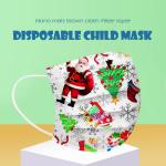 Customized Disposable Christmas Face Mask Printed Christmas Face Mask 3 ply