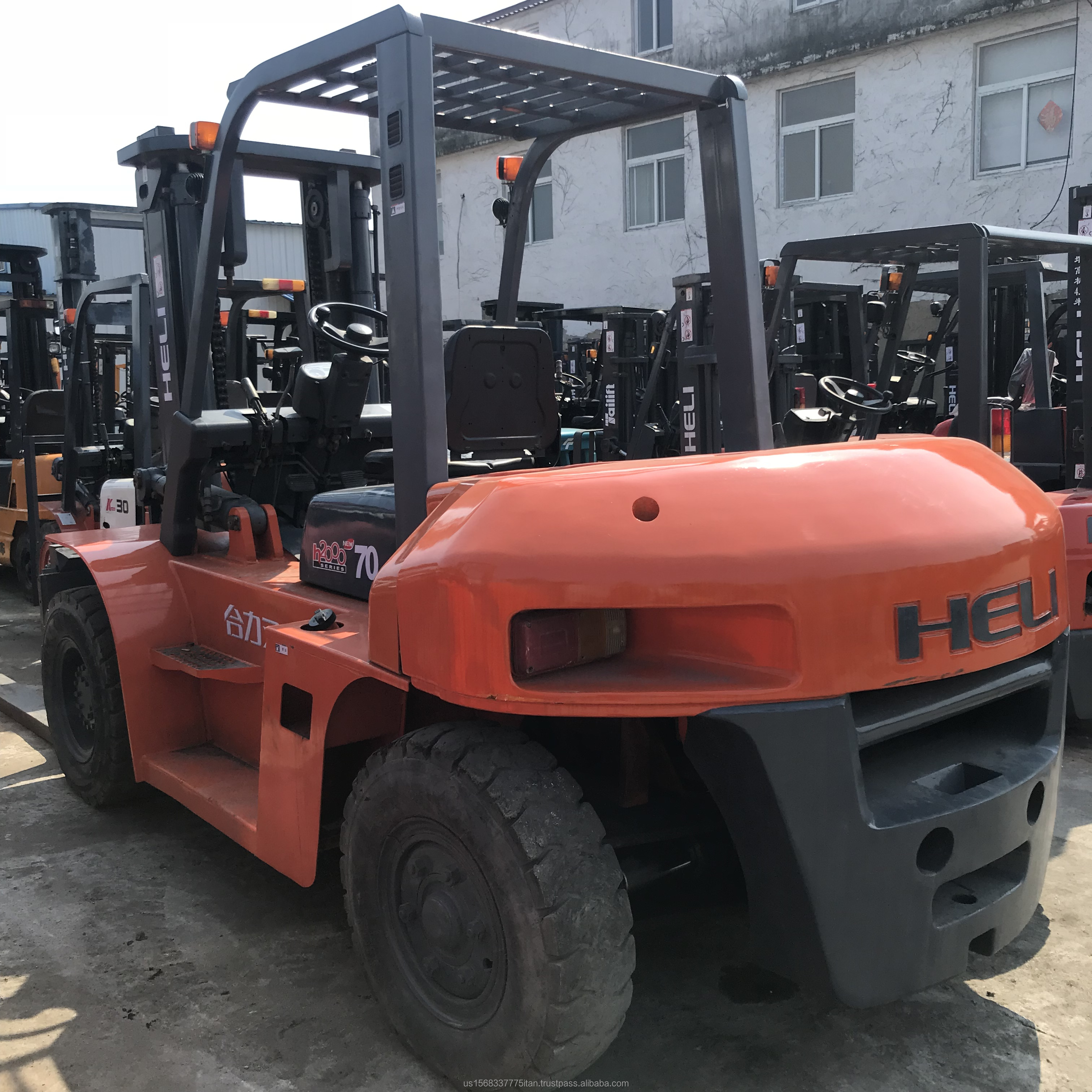 Used Heli Forklift 7000 kg TCM Diesel Propane Forklift for Your Loading and Unloading