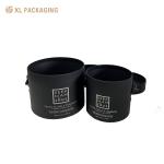 Custom Black Paper Candle Tubes Flat Edge Black Paper Tube Packaging Biodegradab