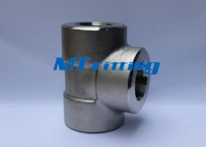 Wholesale ASME B16.11 F304L F316L Stainless Steel Socket Welded / Threaded Tee from china suppliers