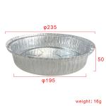 Custom Food Packaging Container Pizza Baking Pans Disposable Round Aluminum Foil