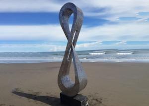 Wholesale Contemporary Garden Art Abstract Stainless Steel Sculpture Matt Finish from china suppliers