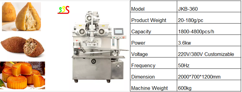 Pineapple Cake Mochi Meat Ball Making Machine 4800pcs/H