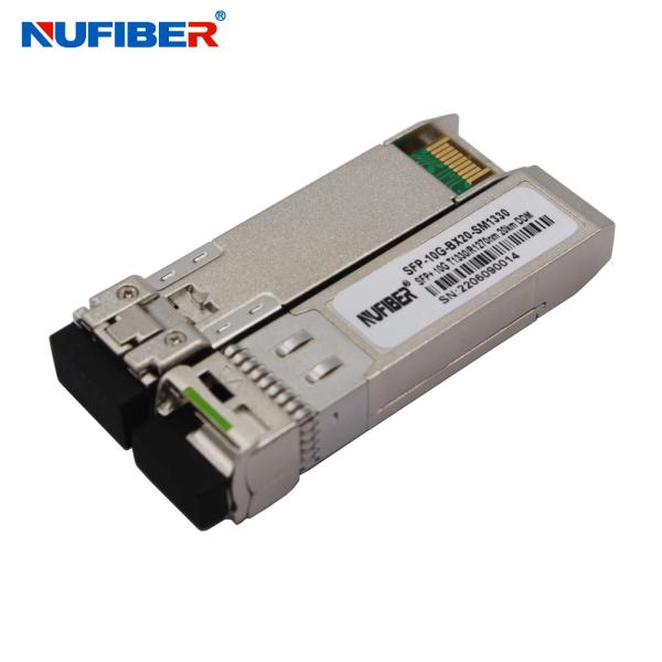 10Gbps SFP+ Transceiver WDM Simplex SM 1330/1270nm Wavelength 20km LC compatible