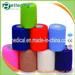 Wholesale Latex free Glue non woven compression bandage coflex bandage self adhesive bandage from china suppliers