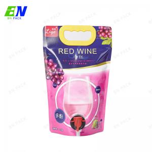 Wholesale Bag In Box Supplies 1.5L Aluminum Foil Food Grade Bags In Box Wine Dispensing Wine pouch with valve from china suppliers
