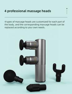 Wholesale Lightweight 1.2kg Muscle Fascial Massager 2 Heads 3 Modes Mini Fascia Massage Gun from china suppliers