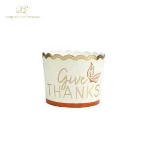 Wholesale Glossy Metallic Gold Foil Paper Baking Cupcakes Muffin Cupcakes Cake Case from china suppliers