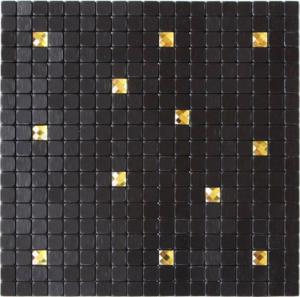 Wholesale Waterproof Black Self Adhesive Mosaic Wall Tiles , Peel And Stick Metal Tile Backsplash from china suppliers