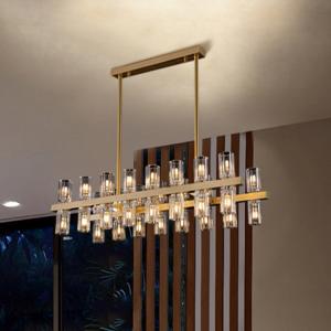 Wholesale G4 Postmodern Dining Room Crystal Hanging Lamps Gold Color from china suppliers