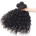Black Color Cambodian Virgin Hair / Natural Wave Hair Extensions No Shedding
