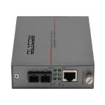 Single Mode Fiber Media Converter Gigabit Ethernet DC5V 2U Chassis Mounted