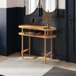 Console Sofa Solid Wood Nature Console Table for Bathroom Entrance Table Hallway