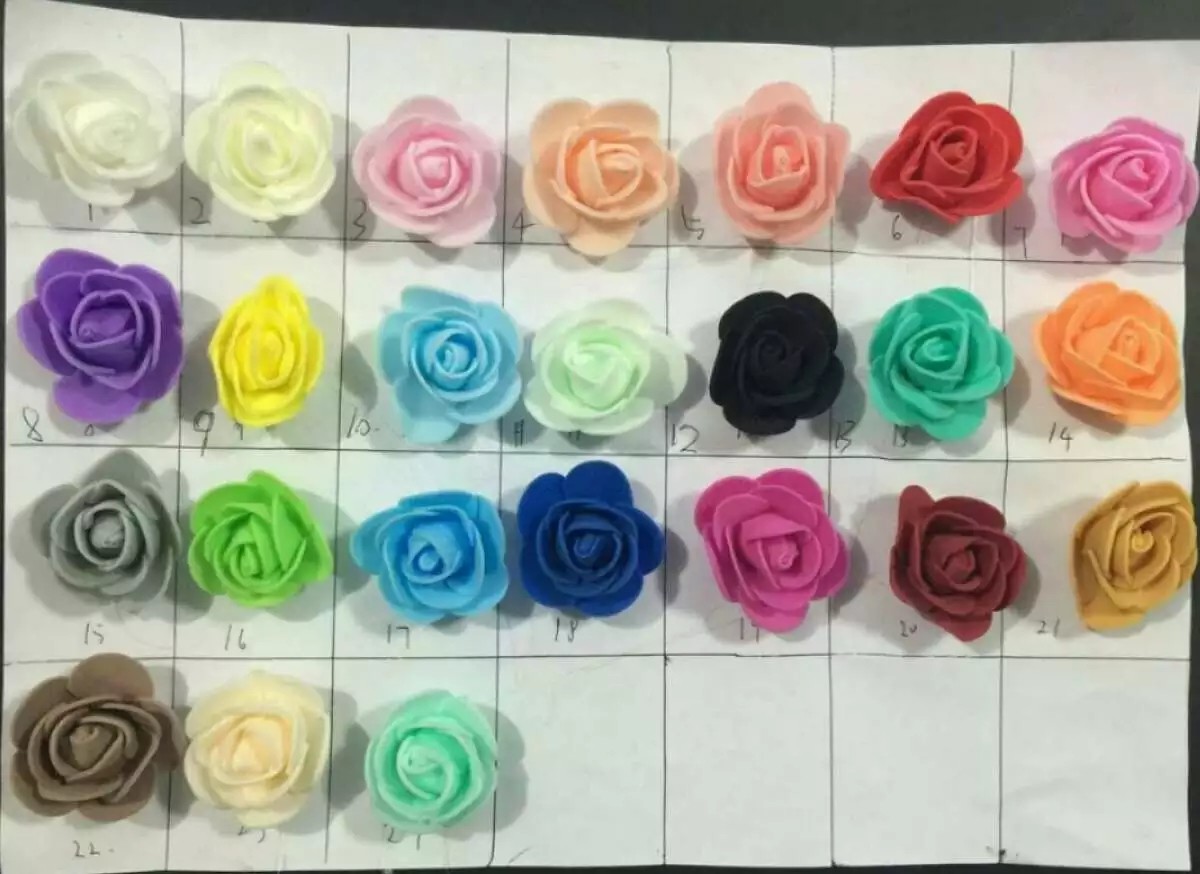 Top sale diy handmade foam rose bear 25 colors styrofoam bear