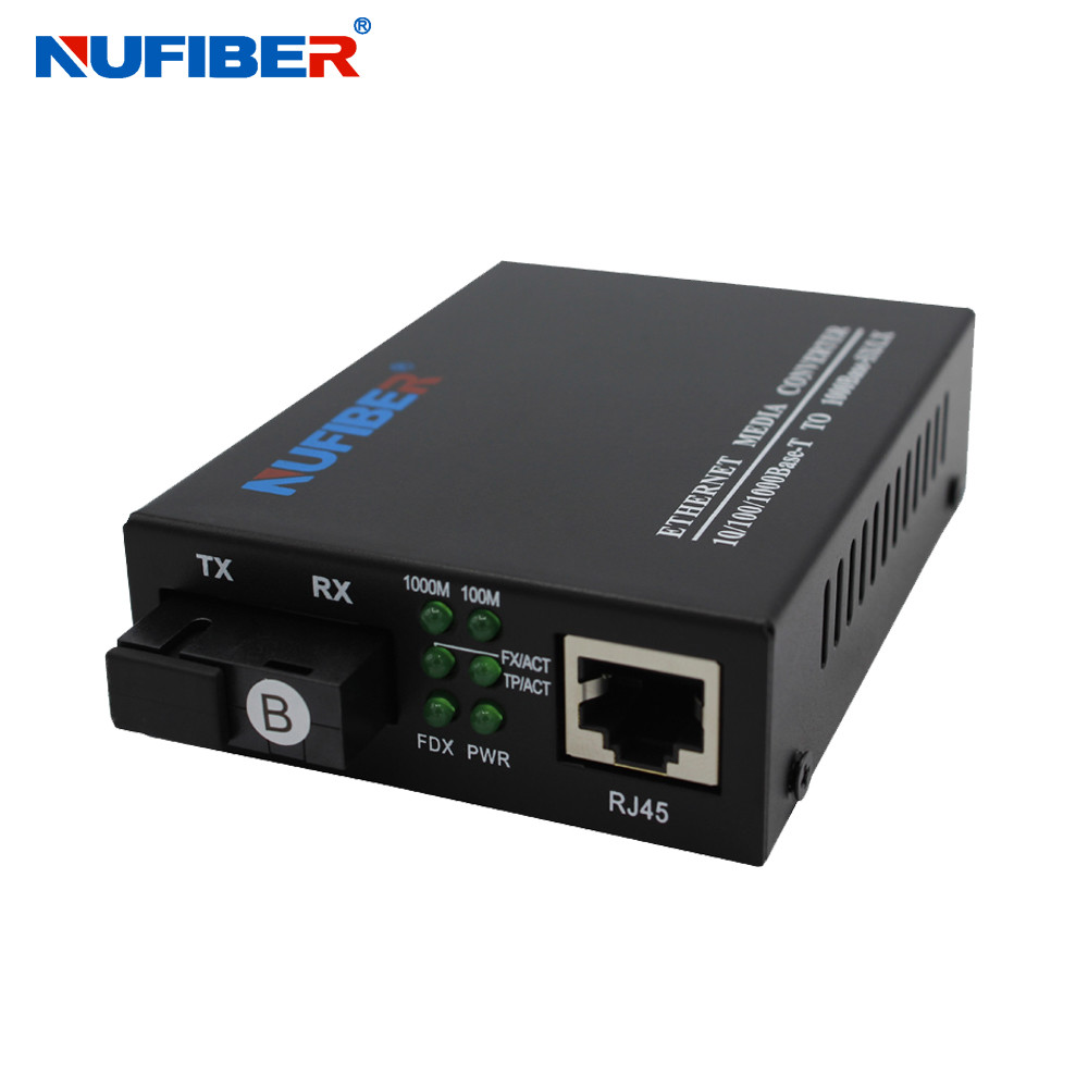 20km 1310nm 1550nm Single Mode SC single Fiber Optical Media Converter