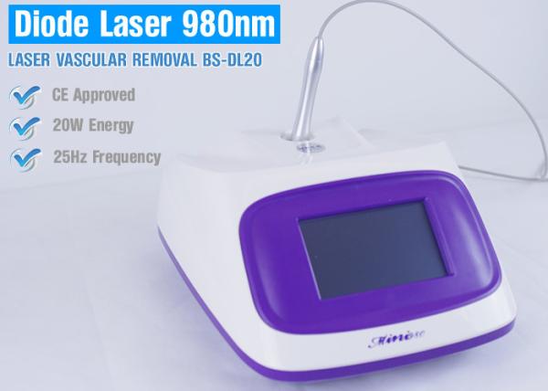 Red Blood Vascular Removal Machine , 980nm High Power Diode Laser For Spider