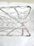 High - Strength Electroplated Silver Bright Mesh Sofa Seat Bag , Anti - Rust