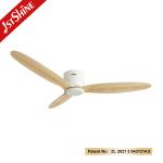 ROHS Solid Wood 52 Inch Smart App Control Wifi Ceiling Fan 220V With DC Motor