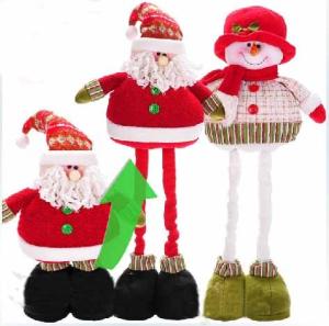 Wholesale Personalized 68cm Large Christmas Stuffed Snowman With Streaching Leg from china suppliers