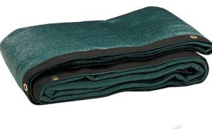 Wholesale 180gsm Fence Screen Cover With Velcro , 90% - 95% Blockage Green Mesh Screening from china suppliers