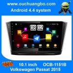 Ouchuangbo car gps radio pure android 4.4 for Volkswagen Passat 2015 with dual