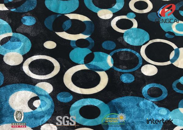Floral Printed Burnout Silk Velvet Fabric , Stretch Velvet Dress Fabric FDY 75D