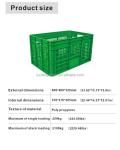 Convenient Foldable Plastic Basket for Supermarket Storage and Organization