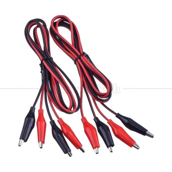 12v Double Ended Black Red Electrical Test Leads Jumper Wire Alligator Crocodile