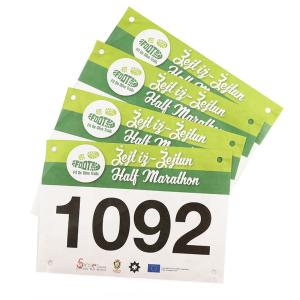 Wholesale Screen Printing Race Bib Numbers Rectangular Customized Colors from china suppliers