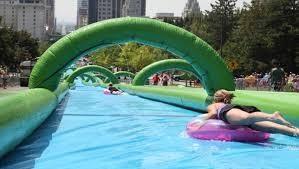 Wholesale new 1000ft slip n slide inflatable slide the city from china suppliers