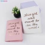 Daily Life Passport Cover and Luggage Tag Set in Gift Box Organizer Wallet for