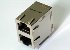 Wholesale 615016240521 Stacked RJ45 Right Angle 2 x 1 Port Modular Jack Female Shielded from china suppliers