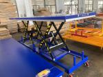 Mobile DC Battery Powered Tandem Scissor Lift Table Transferring Bulky Heavy