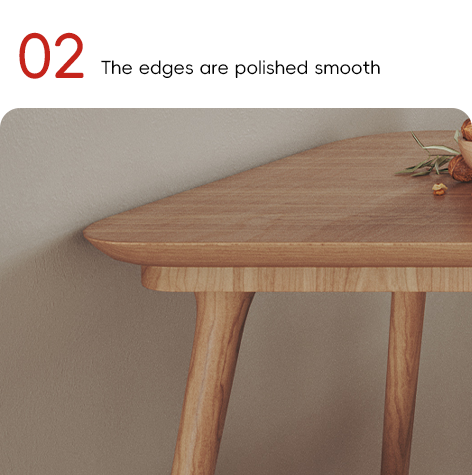 A modern, functional and easily installed wooden dining table for an apartment Support customization