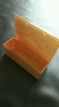 Wall Mounted Wood Grain Plexi Sign Holder Acrylic Display Stand W/ 3 Boxes