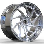 5x110 2-PC Custom Rim Polished Lip 20x8.5 and 20x10 For Alfa Romeo Giulia